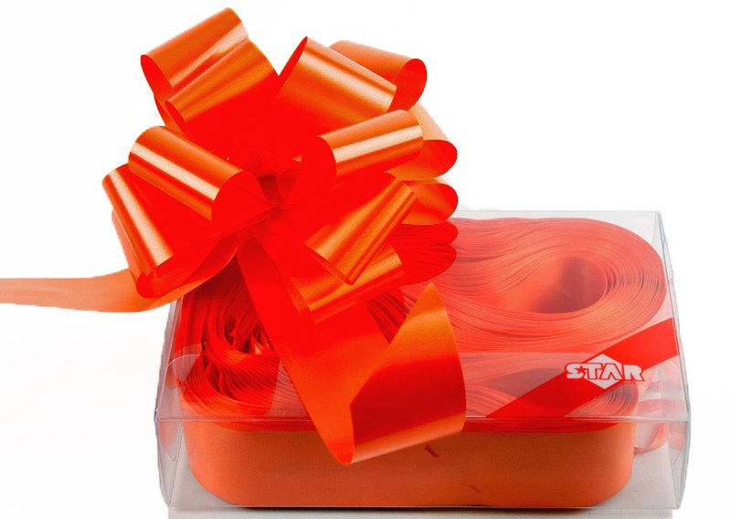 Picture of 20 x Orange Pull Bows 50mm